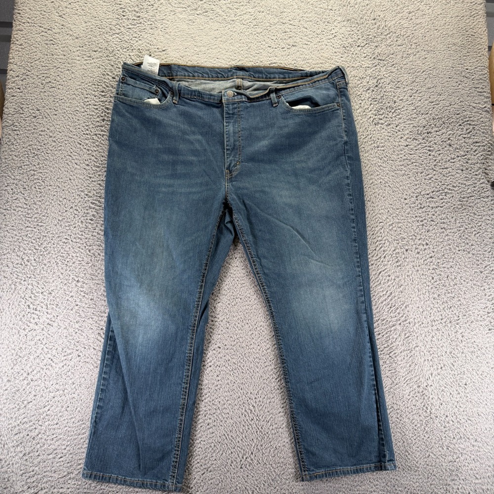 Levi's 541 Jeans Men's 48x26 Blue Cotton Denim Straight Leg Workwear Stretch
